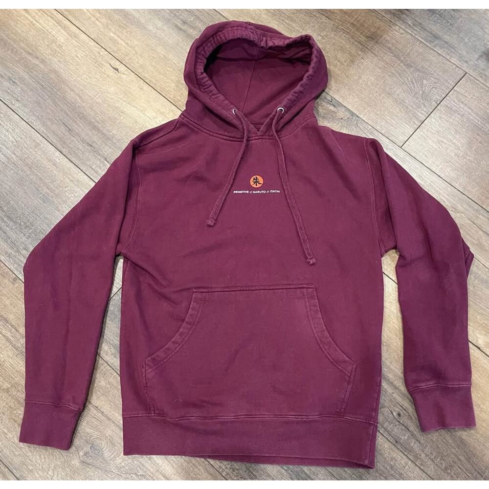 Primitive x Naruto Crows Burgundy Hoodie (Size Small)